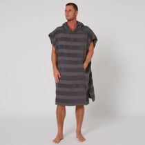 O&e Layz Men's Hooded Poncho - Charcoal