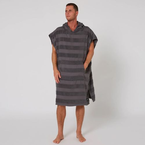O&e Layz Men's Hooded Poncho - Charcoal