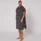 O&e Layz Men's Hooded Poncho - Charcoal