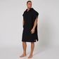 O&e  Mens Waffle Poncho - Black