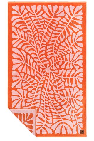 Slowtide Happa Woven Beach Towel Red