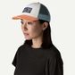 Patagonia P-6 Logo Lopro Trucker - White w/ Peach Sherbet