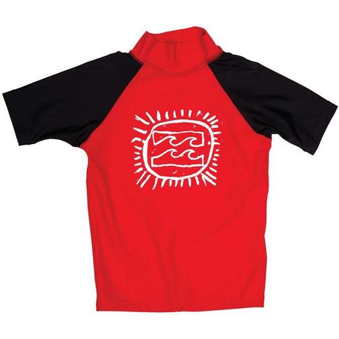 Billabong Kids Short Sleeve Wetshirt - Red