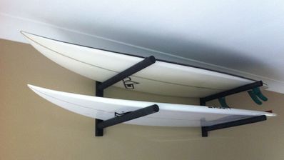 Curve Steel Double Surfboard Rack