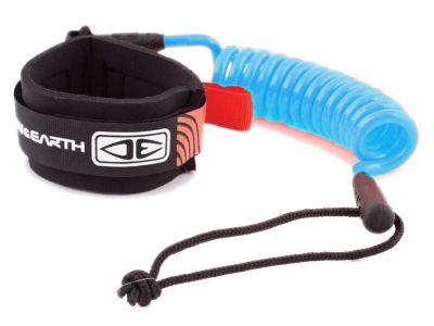 O&e Coiled Body Board Leash Blue