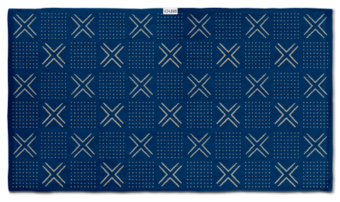 Leus Jacquard Woven Towel Indigo