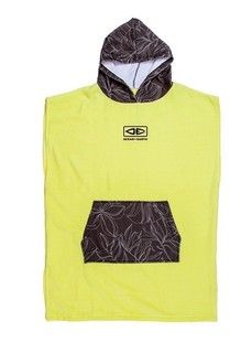 O&e Youth Hooded Poncho Lime