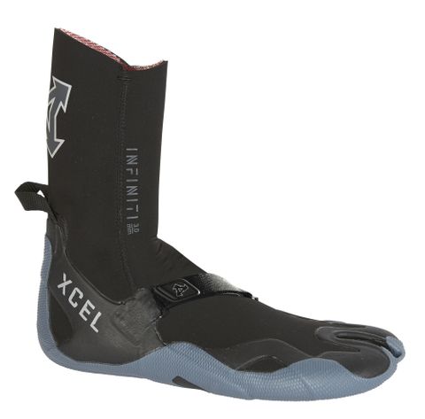 Xcel Infiniti 3mm Split Toe Boot - Black/Grey