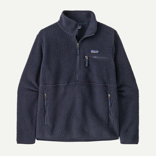 Women's Retro Pile Fleece Marsupial Pullover - Sunken Blue