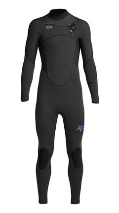 Xcel Youth Comp 3/2 Chest Zip Steamer - Black
