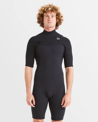 Billabong 2/2mm Revo Natural Chest Zip Springsuit - Black