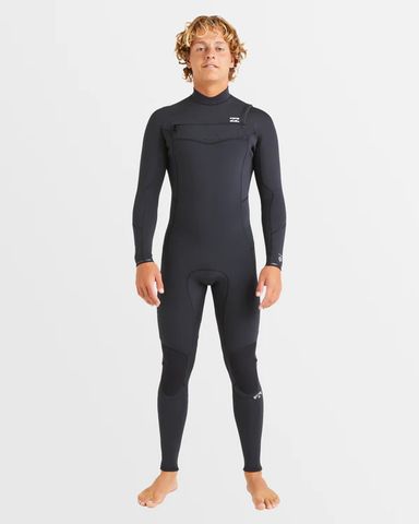 Billabong 3/2mm Absolute Natural Chest Zip Wetsuit - Black