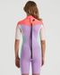 Billabong Teen Synergy Back Zip Short Sleeve Spring Suit - Bright Orchid
