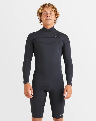 Billabong Absolute Natural Chest ZIp 2/2mm Long Sleeve Springsuit