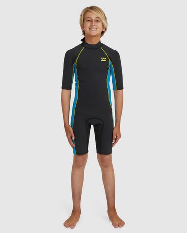 Billabong Boys  Absolute Back Zip Springsuit 2mm - Neon Night