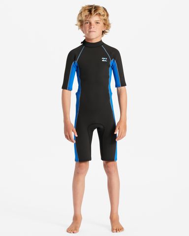 Billabong Boys Absolute Back Zip Springsuit 2mm - Blue Fade