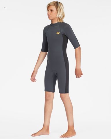 Billabong Boys  Absolute Back Zip Springsuit 2mm - Graphite