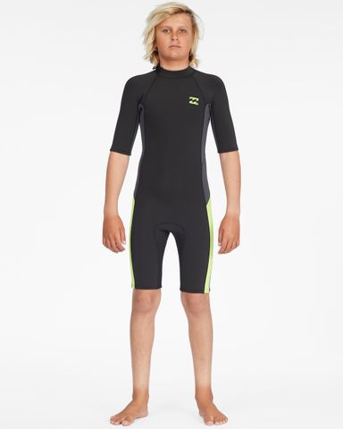 Billabong Boys  Absolute Back Zip Springsuit 2mm - Stealth