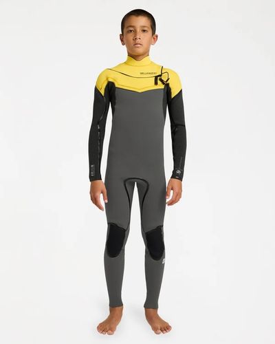 Billabong Boys Absolute Steamer Chest Zip 3/2 - Orange