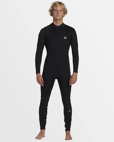 Billabong Foil Back Zip Steamer 3/2 - Black