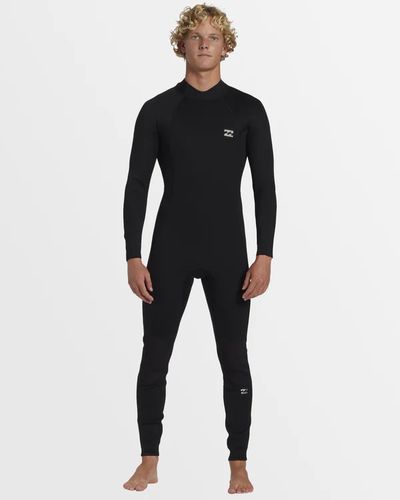 Billabong Foil Back Zip Steamer 3/2 - Black