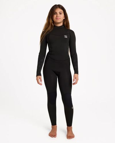 Billabong Girls Absolute Core 3/2 Back Zip - Black