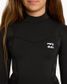 Billabong Girls Absolute Core 3/2 Back Zip - Black