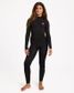 Billabong Girls Absolute Core 3/2 Back Zip - Black