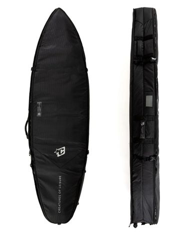 Creatures Shortboard Triple Boardcover - Black/Silver