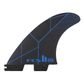 Fcs2 Kolohe Andino Tri Fins - Black Blue