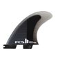 Fcs2 Reactor PC Tri Fins - Charcoal/Black