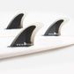 Fcs2 Reactor PC Tri Fins - Charcoal/Black