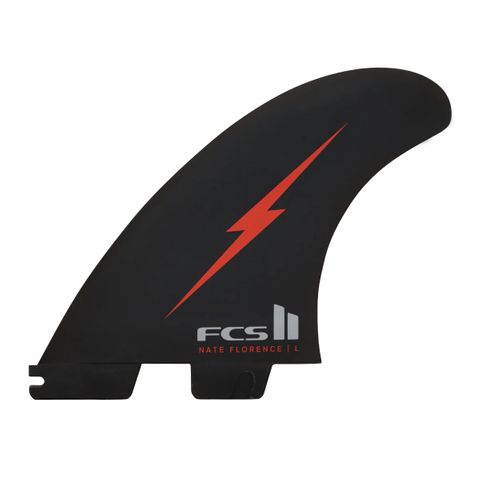 FCS II Nathan Florence Tri Fin Set - Red Bolt