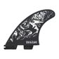 FCS II Filipe Toledo PC Aircore Tri Fin Set - Black