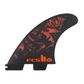 FCS II Filipe Toledo Tri Fins - Black Red