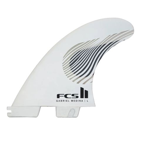 FCS II Gabriel Medina Tri Fin Set - Black/White