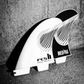 FCS II Gabriel Medina Tri Fin Set - Black/White