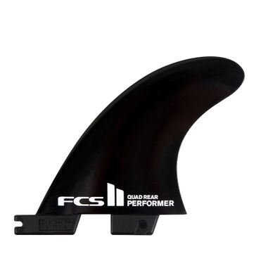 FCS II Performer Quad Rear Fin Set Glass Flex - Black