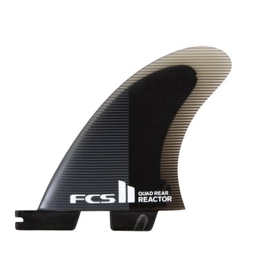 FCS II Reactor Quad Rear PC Fin Set - Charcoal/Black