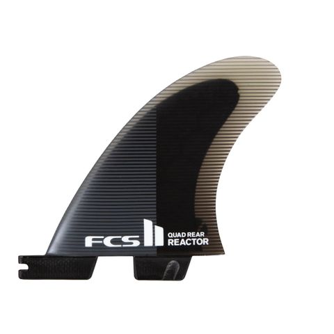 FCS II Reactor Quad Rear PC Fin Set - Charcoal/Black