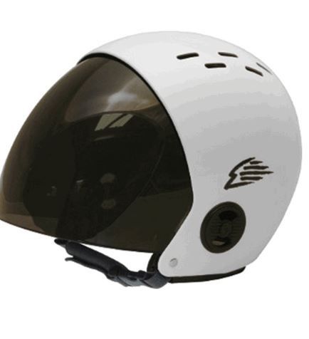 Gath Visor Retractable Helmet - White