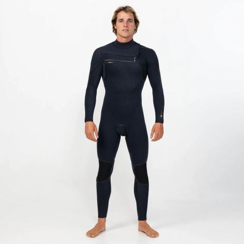 Men's HyperX 3/2mm Stitchless Steamer Chest Zip - Black