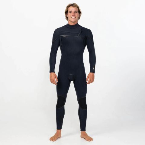 Men's HyperX 4/3mm Stitchless Steamer Chest Zip - Black