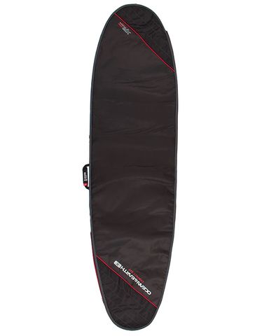 O&E Compact Day Longboard Cover - Black/Red