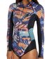 O'Neil Bahia Cheeky Long Sleeve Spring Suit - Navy Tropical