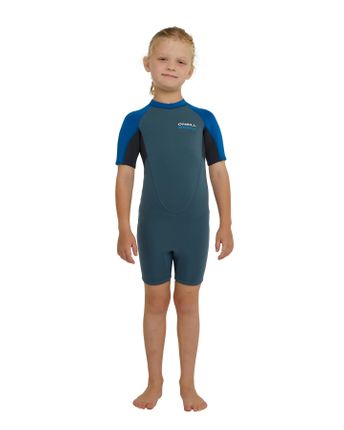 O'Neill Toddler's Reactor II Back Zip Springsuit 2mm Cadet/Gunmetal/Ultramarine