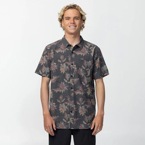 O'Neill UPF Slub Standard Short Sleeve Shirt - Black