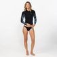 O'Neill Women's Bahia 1.5mm Wetsuit Jacket Front Zip - Seawater Floral