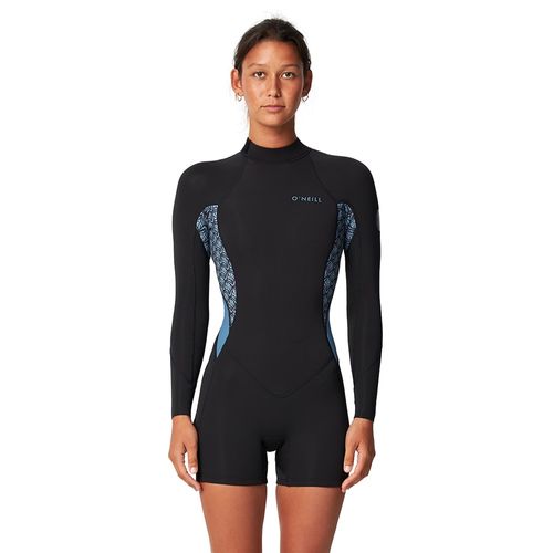 O'Neill&nbsp;Women's Bahia Back Zip Boyleg 2mm Spring Suit - Aloha Tile