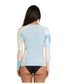 O'Neill Women's Bahia Front Zip Long Sleeve Rash Vest - Fog/Sundae